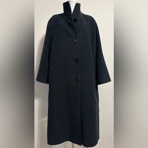 Cinzia Rocco Elegant Wool and Cashmere Blend Coat